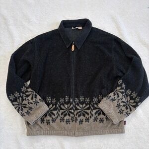 Woolrich Black and Gray Patterned Jacket